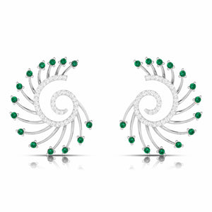 Designer Platinum Diamond Earrings for Women JL PT E NL8689