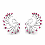 Load image into Gallery viewer, Designer Platinum Diamond Earrings for Women JL PT E NL8689
