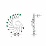 Load image into Gallery viewer, Designer Platinum Diamond Earrings for Women JL PT E NL8689
