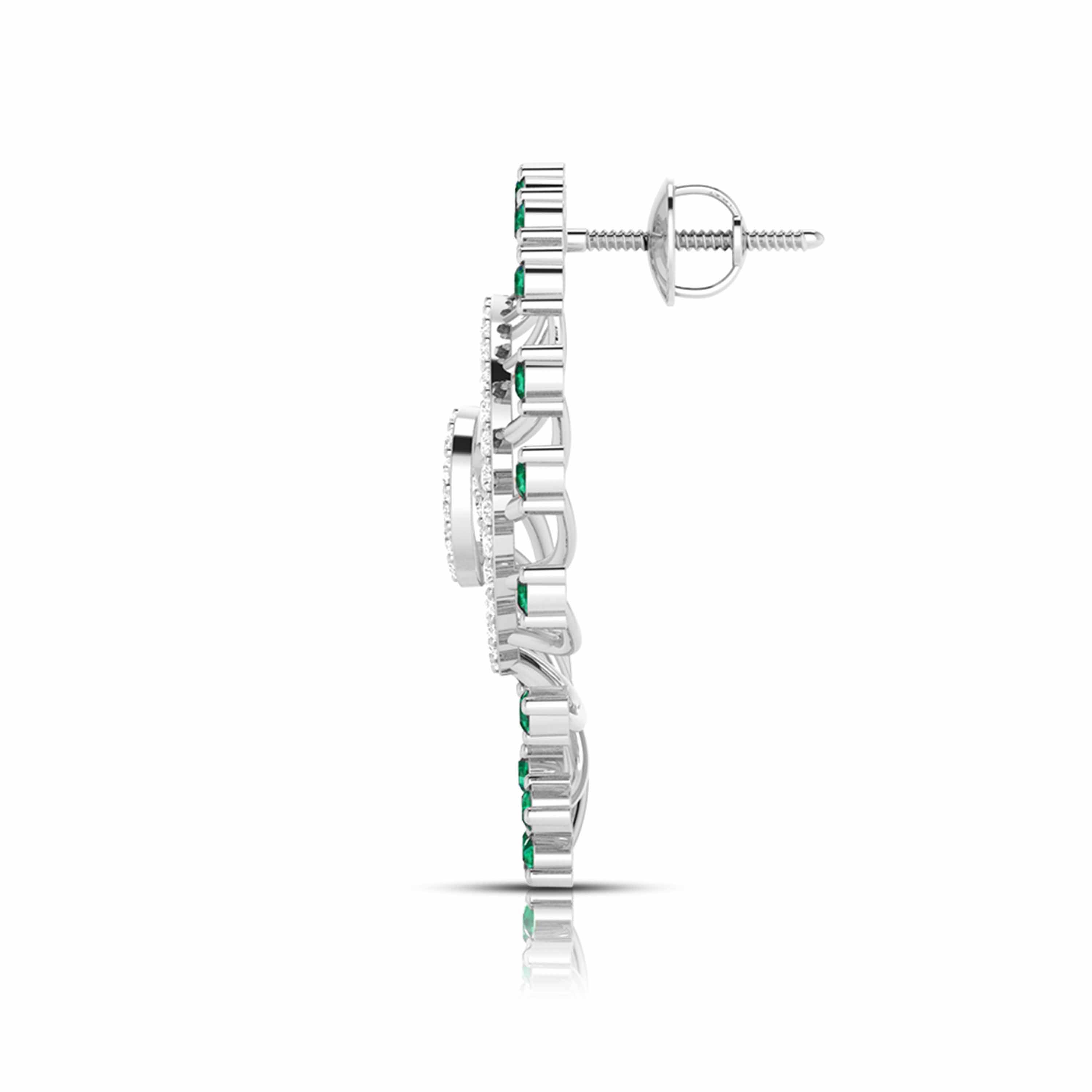 Designer Platinum Diamond Earrings for Women JL PT E NL8689