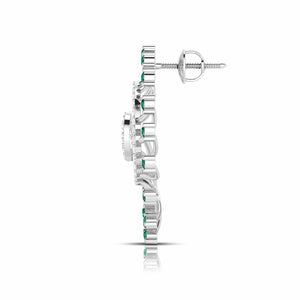 Designer Platinum Diamond Earrings for Women JL PT E NL8689