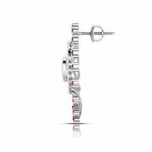 Designer Platinum Diamond Earrings for Women JL PT E NL8689