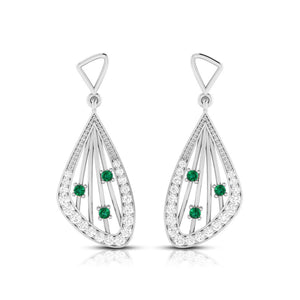 Designer Platinum Diamond Earrings for Women JL PT E NL8592