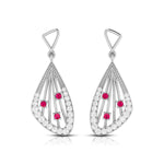 Load image into Gallery viewer, Designer Platinum Diamond Earrings for Women JL PT E NL8592
