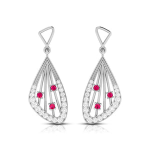 Designer Platinum Diamond Earrings for Women JL PT E NL8592