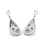 Load image into Gallery viewer, Designer Platinum Diamond Earrings for Women JL PT E NL8592
