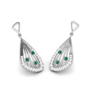 Designer Platinum Diamond Earrings for Women JL PT E NL8592