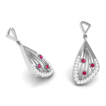Load image into Gallery viewer, Designer Platinum Diamond Earrings for Women JL PT E NL8592
