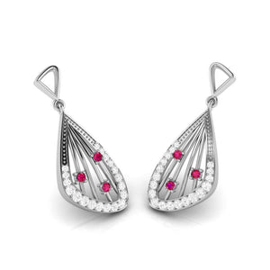 Designer Platinum Diamond Earrings for Women JL PT E NL8592