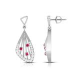 Load image into Gallery viewer, Designer Platinum Diamond Earrings for Women JL PT E NL8592
