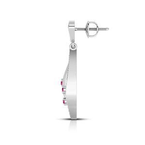 Designer Platinum Diamond Earrings for Women JL PT E NL8592