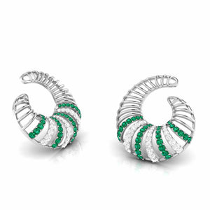 Designer Platinum Diamond Earrings for Women JL PT E NL8598   Jewelove.US