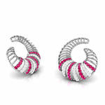Load image into Gallery viewer, Designer Platinum Diamond Earrings for Women JL PT E NL8598   Jewelove.US
