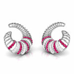 Load image into Gallery viewer, Designer Platinum Diamond Earrings for Women JL PT E NL8598   Jewelove.US
