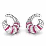 Load image into Gallery viewer, Designer Platinum Diamond Earrings for Women JL PT E NL8598
