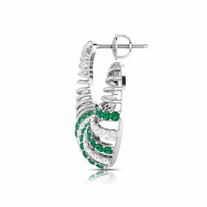 Designer Platinum Diamond Earrings for Women JL PT E NL8598   Jewelove.US