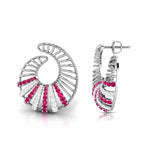 Load image into Gallery viewer, Designer Platinum Diamond Earrings for Women JL PT E NL8598   Jewelove.US
