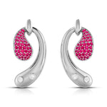 Load image into Gallery viewer, Designer Platinum Diamond Earrings for Women JL PT E NL8600
