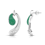 Load image into Gallery viewer, Designer Platinum Diamond Earrings for Women JL PT E NL8600
