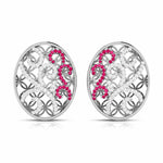 Load image into Gallery viewer, Platinum Diamond Pendant Set with Ruby JL PT PE NL8605R  Earrings-only Jewelove.US
