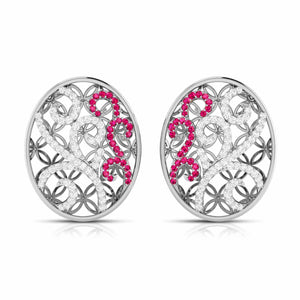 Designer Platinum Diamond Earrings for Women JL PT E NL8605