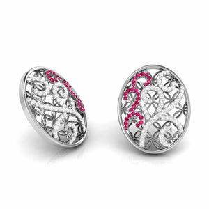 Designer Platinum Diamond Earrings for Women JL PT E NL8605