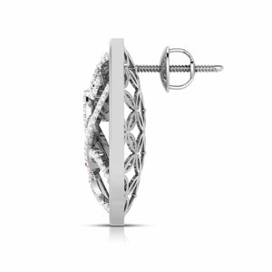 Designer Platinum Diamond Earrings for Women JL PT E NL8605