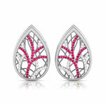 Load image into Gallery viewer, Designer Platinum Diamond Earrings for Women JL PT E NL8606  Red Jewelove.US
