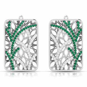 Designer Platinum Diamond Earrings for Women JL PT E NL8607