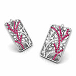 Load image into Gallery viewer, Designer Platinum Diamond Earrings for Women JL PT E NL8607   Jewelove.US
