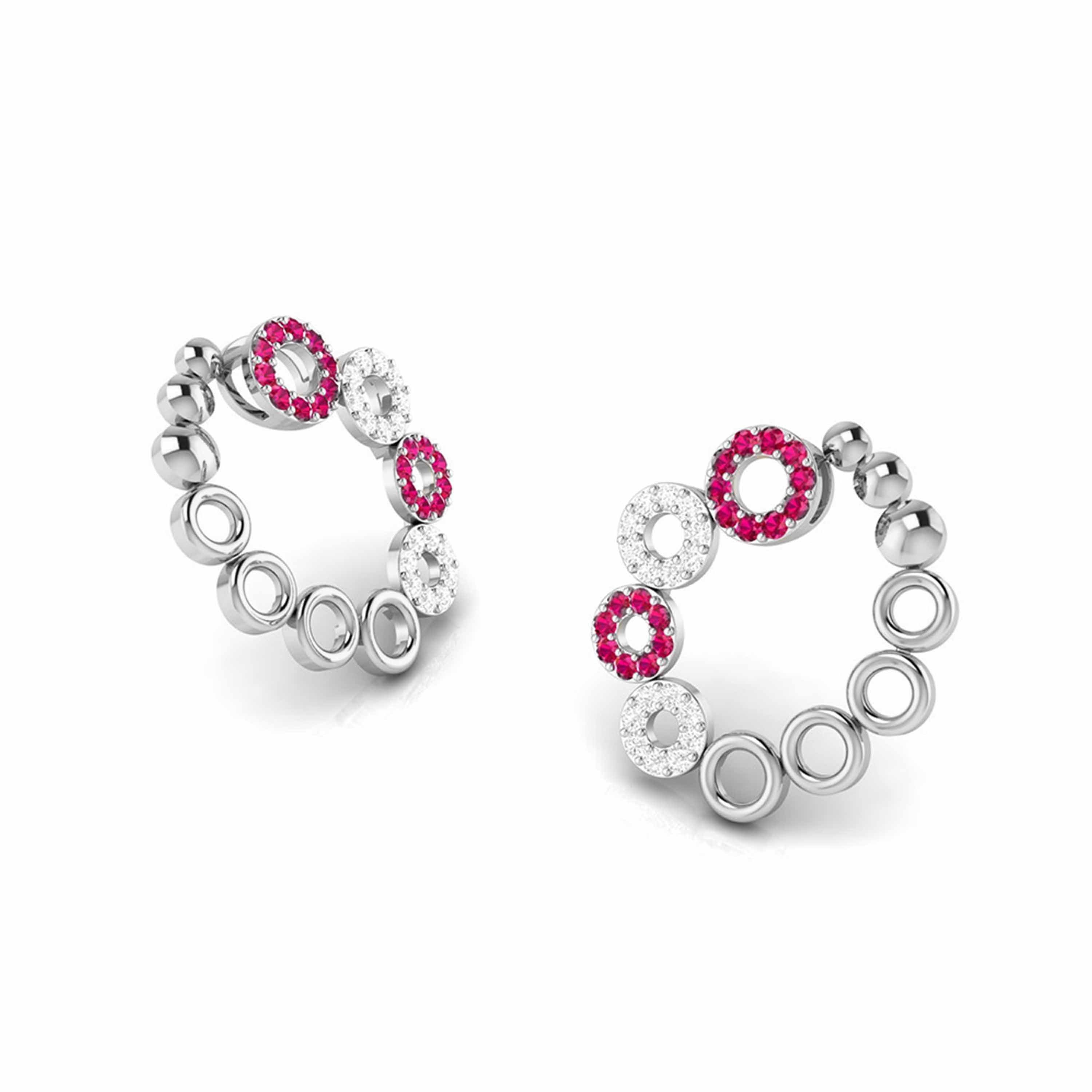 Platinum Earrings for Women JL PT E NL8632   Jewelove.US