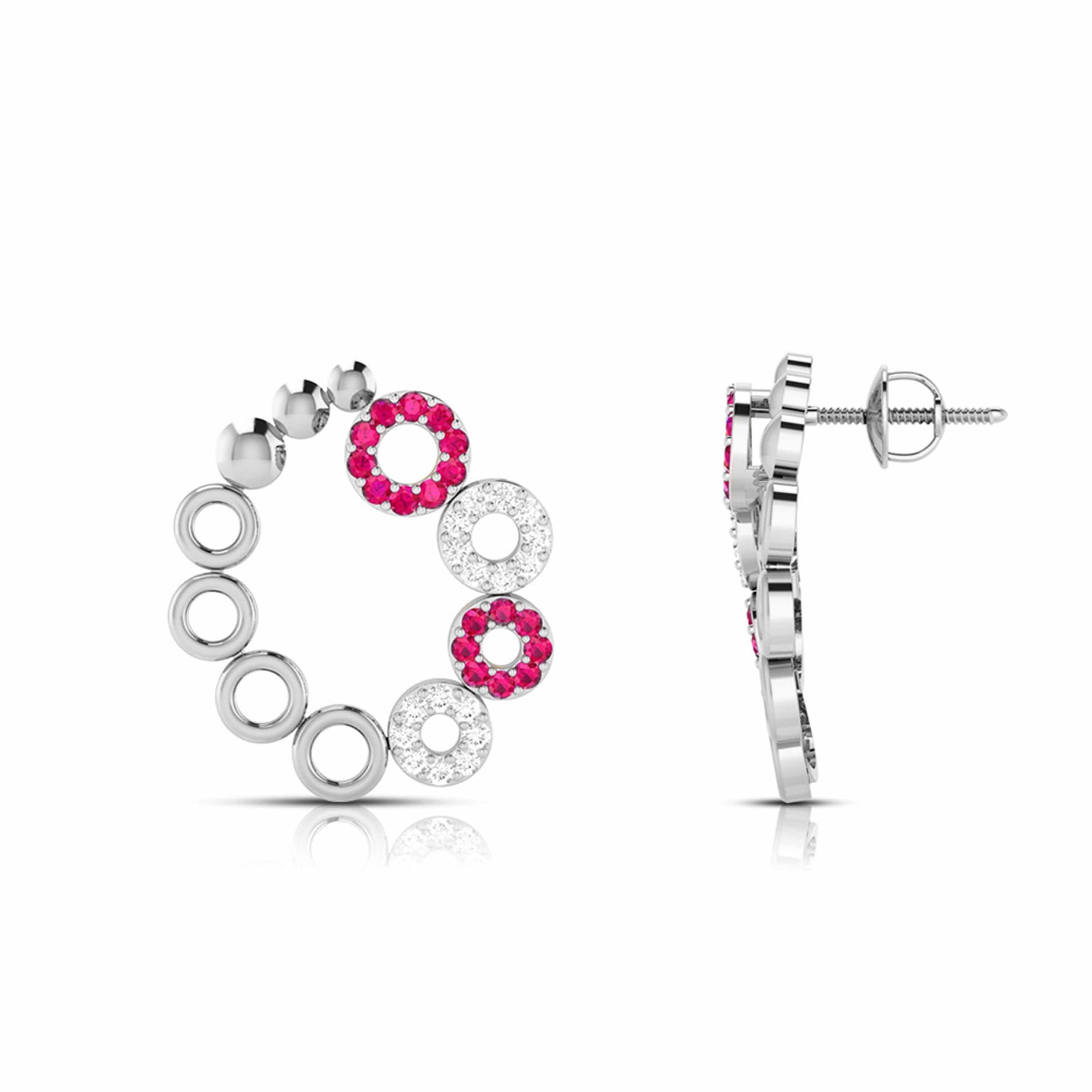 Platinum Earrings for Women JL PT E NL8632   Jewelove.US