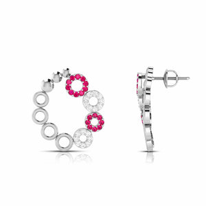 Platinum Earrings for Women JL PT E NL8632   Jewelove.US