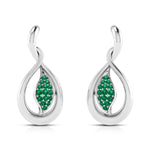 Load image into Gallery viewer, Platinum Earrings for Women JL PT E NL8635  Green Jewelove.US
