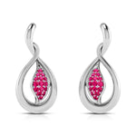 Load image into Gallery viewer, Platinum Earrings for Women JL PT E NL8635  Red Jewelove.US
