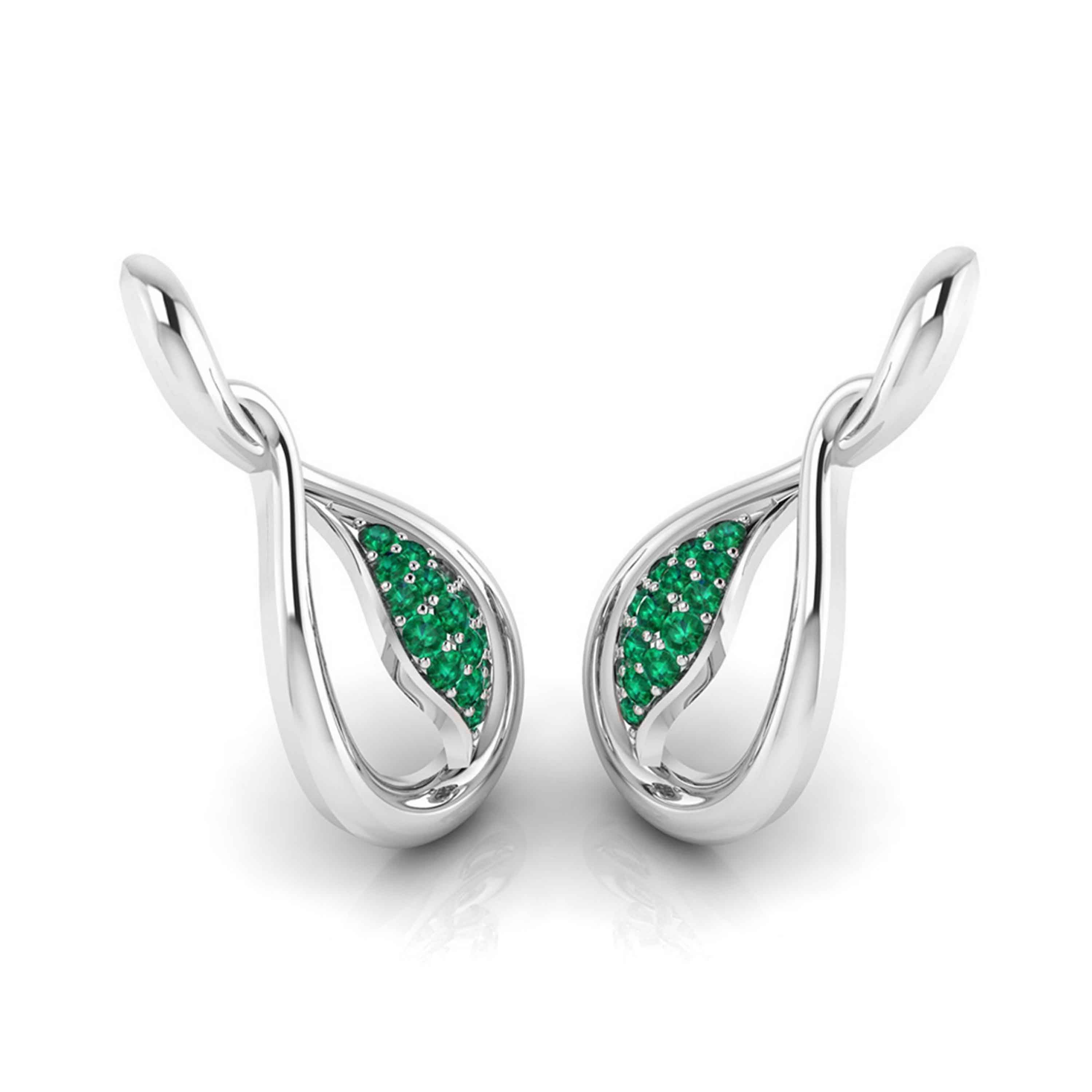 Platinum Earrings for Women JL PT E NL8635   Jewelove.US