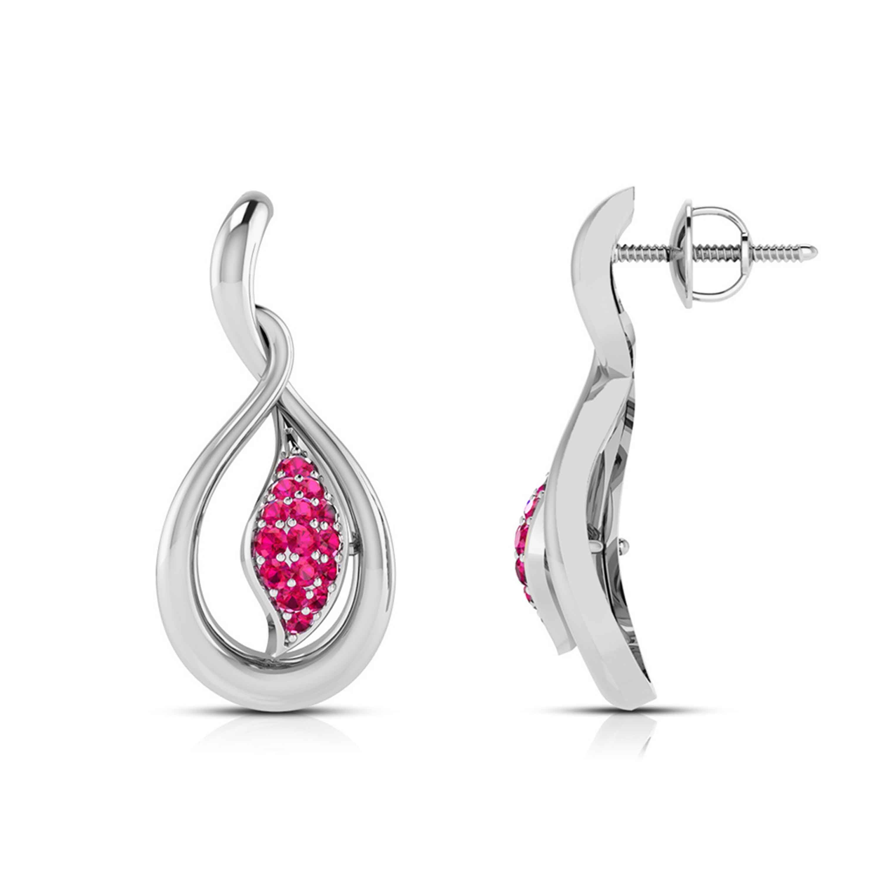 Platinum Earrings for Women JL PT E NL8635   Jewelove.US