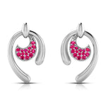 Load image into Gallery viewer, Platinum Ruby Earrings for Women JL PT E NL8636R
