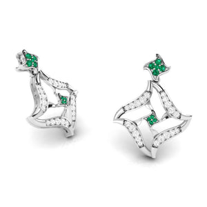 Designer Platinum Diamond Earrings for Women JL PT E NL8644