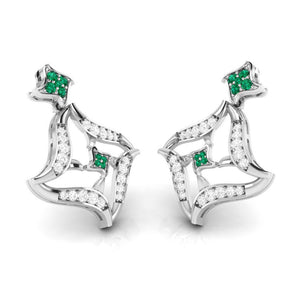 Designer Platinum Diamond Earrings for Women JL PT E NL8644