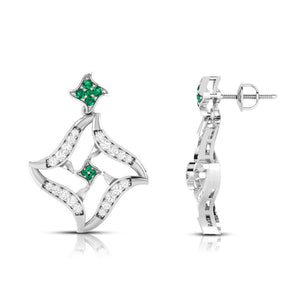 Designer Platinum Diamond Earrings for Women JL PT E NL8644