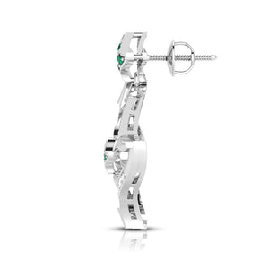 Designer Platinum Diamond Earrings for Women JL PT E NL8644