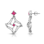 Load image into Gallery viewer, Designer Platinum Diamond Earrings for Women JL PT E NL8644
