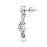 Load image into Gallery viewer, Designer Platinum Diamond Earrings for Women JL PT E NL8644
