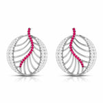 Load image into Gallery viewer, Platinum Diamond Earrings With Emerald for Women JL PT E NL8661   Jewelove.US
