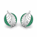 Load image into Gallery viewer, Platinum Diamond Earrings With Emerald for Women JL PT E NL8661   Jewelove.US
