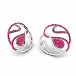 Load image into Gallery viewer, Designer Platinum Diamond Earrings With Emerald for Women JL PT E NL8662
