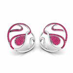 Load image into Gallery viewer, Designer Platinum Diamond Earrings With Emerald for Women JL PT E NL8662
