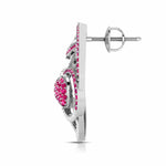Load image into Gallery viewer, Designer Platinum Diamond Earrings With Emerald for Women JL PT E NL8662
