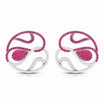 Load image into Gallery viewer, Designer Platinum Diamond Earrings With Emerald for Women JL PT E NL8662
